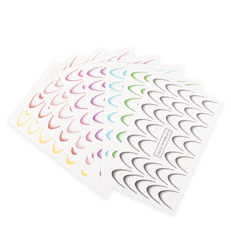 Gradient water decals for nails, set of 8 colors STZ 40-STZ 47