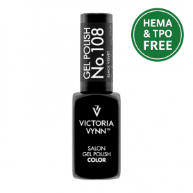 Gel Polish Color No. 108 Black Velvet 8 ml VICTORIA VYNN Gel Polish Color No. 108 Black Velvet 8 ml VICTORIA VYNN