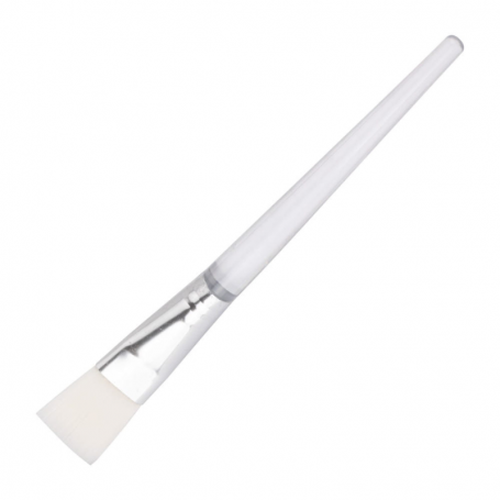 Brush for applying algae, masks, paraffin and wax - white