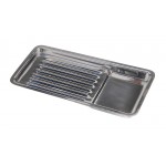 Stainless steel grooved tray 190x85x10